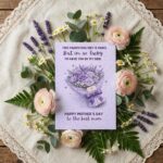 Parenting Shit Is Hard But Lucky To Have You Mothers Day Purple Rose Bouquet Instant Access Editable Stationery