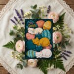 Playful Kittens on Easter Eggs Card Funny Cat Lover Easter Gift 300 Dpi High Res Printable