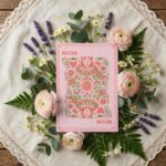Retro Mom Wow Playing Card Aesthetic Pink Floral Heart Design Ready To Print Digital Card
