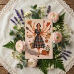 Retro Multitasking Mother 50s Style Mothers Day Art Home Office Printable Greeting