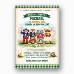 Tailgate Party Invitation College Mascots Customizable Printable Celebration Card
