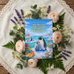 There Are A Lot Of Moms But You Are The Coolest Penguin Snow Ice Winter Customizable Printable Celebration Card