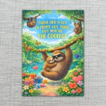 There Are A Lot Of Moms But You Are The Coolest Sloth Jungle Forest Flowers Instant Access Editable Stationery