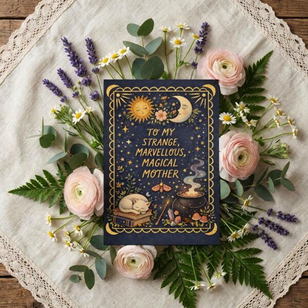 To My Strange Marvellous Magical Mother Sun Moon Cauldron Editable High Quality Stationery