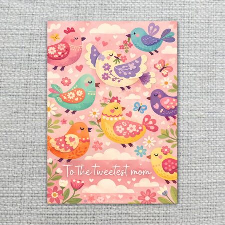 ToTheTweetestMomFolkArtBirdsPinkFloralIllustration2.jpg