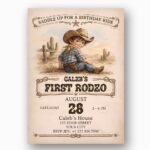 Vintage Cowboy Desert Western Boy High Resolution Printable Card