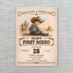 Vintage Cowboy Desert Western Boy High Resolution Printable Card
