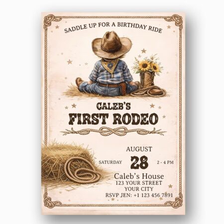 Vintage Cowboy Hay Bale Sunflowers Boy 300 Dpi High Res Printable