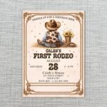 Vintage Cowboy Sunflowers Floral Boy High Resolution Botanical Print