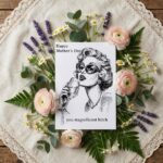 Vintage Happy Mothers Day You Magnificent Bitch Illustration Woman Wine Glass Digital Download Celebration Card