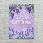 You Didnt Give Me Life But Made Life Better Mothers Day Purple Grape Fruit Editable Pdf Greeting Download
