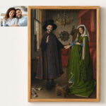 Personalized Renaissance Couple of Arnolfini Portrait Couple from Photos Custom